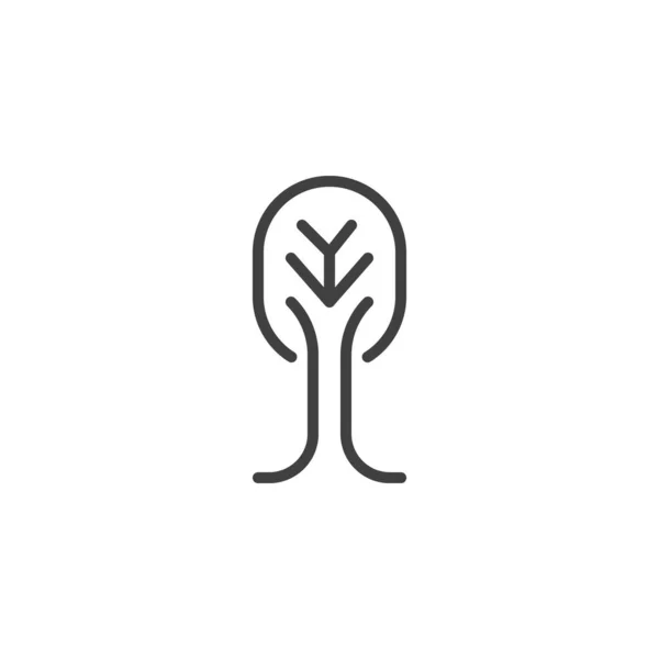Лінія дерева значок — стоковий вектор