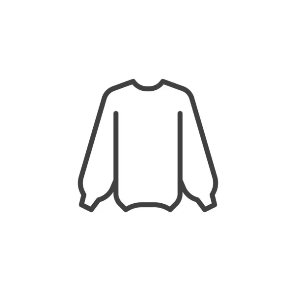 Stylish sweater line icon — 스톡 벡터