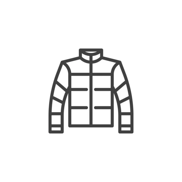 Ícone de linha de jaqueta —  Vetores de Stock