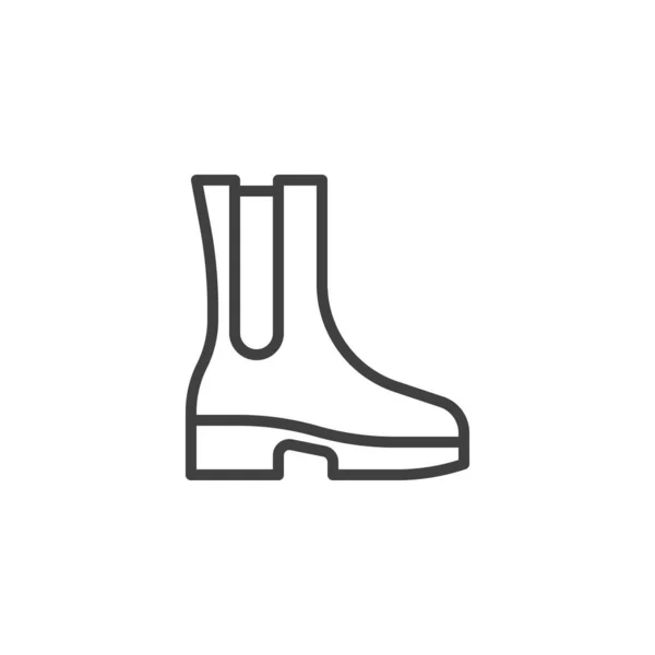 Boots line icon — Stock Vector