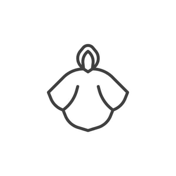 Reaincoat line icon — стоковый вектор