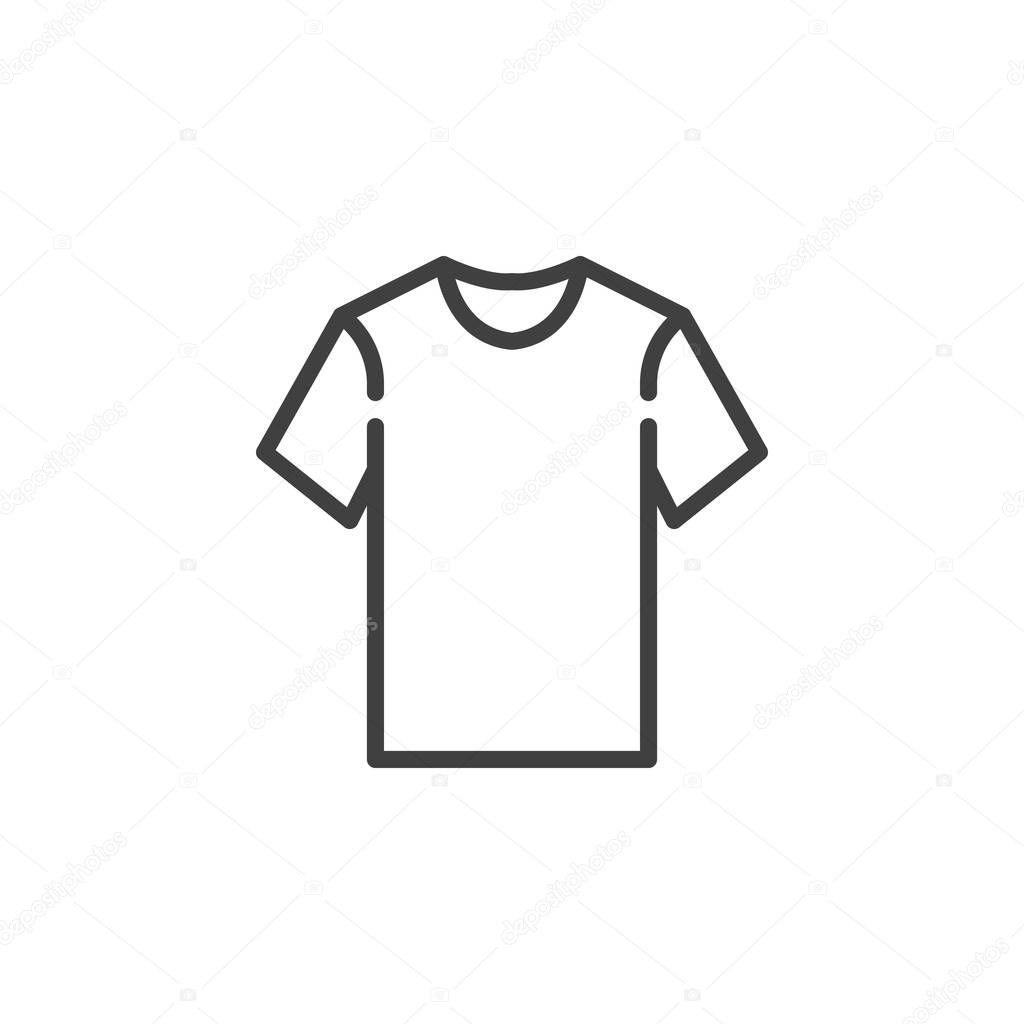 T-shirt line icon