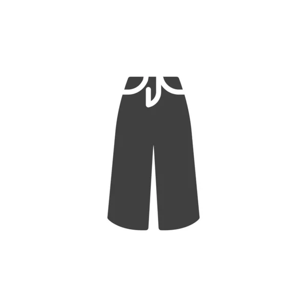 Символ вектора джинсовых брюк — стоковый вектор