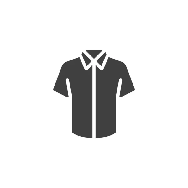 Short sleeve shirt vector icon — Stock Vector