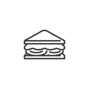 Sandviç çizgisi simgesi