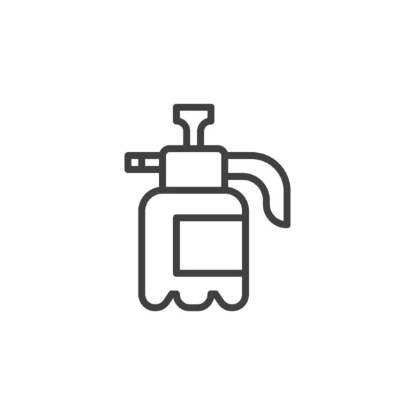 Fertilizer sprayer line icon — Vector de stock