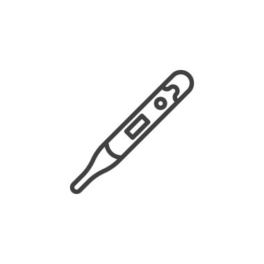 Elektronik termometre hattı simgesi