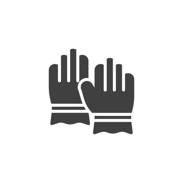 Gardening gloves vector icon — 스톡 벡터