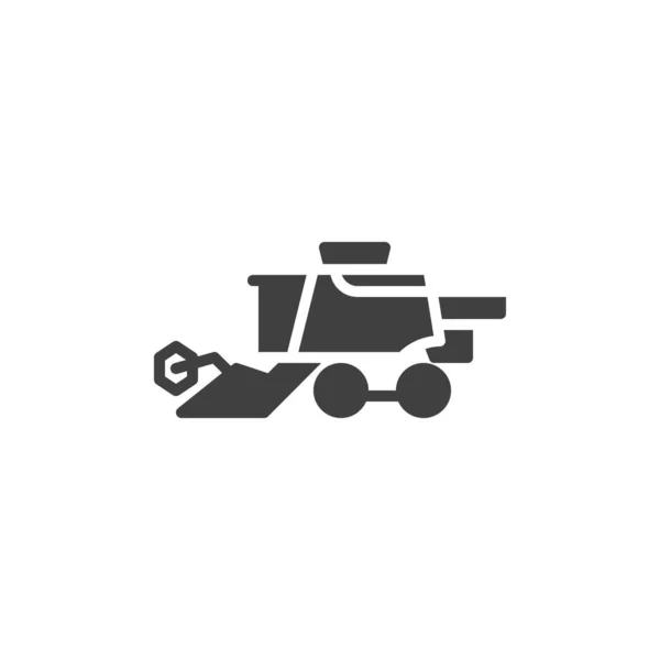 Combine harvester vector icon — Stock Vector