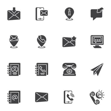 Vektör simgeler kümesi iletişim
