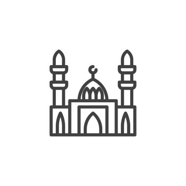 Cami inşa çizgisi simgesi