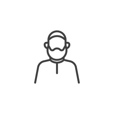 Müslüman Molla çizgisi simgesi