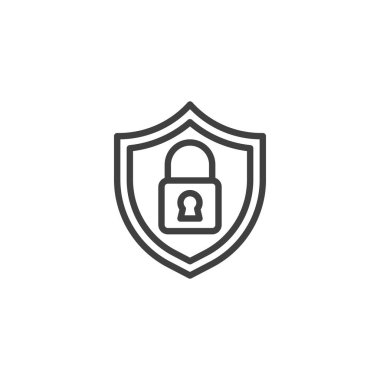 Antivirüs sistem koruma hattı simgesi