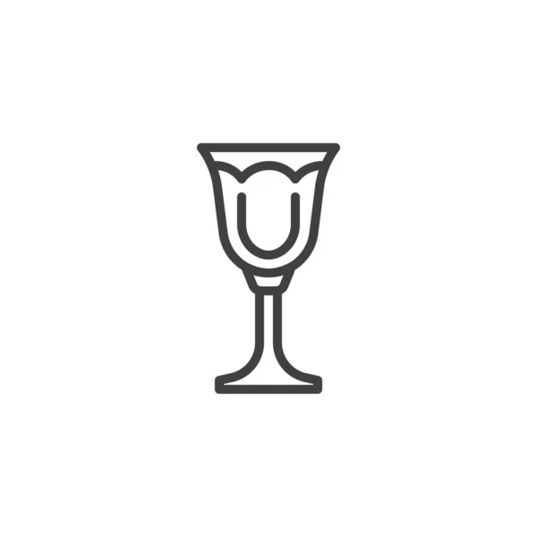 Chalice cup line icon — Vettoriale Stock