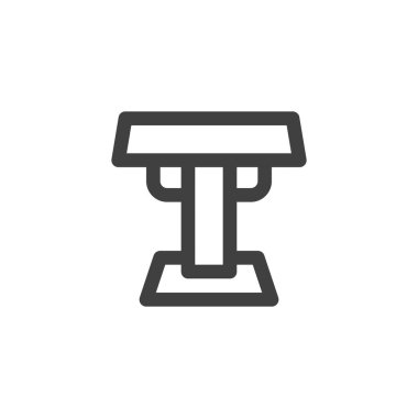 Yüzme havuzu başlangıç çizgisi simgesi