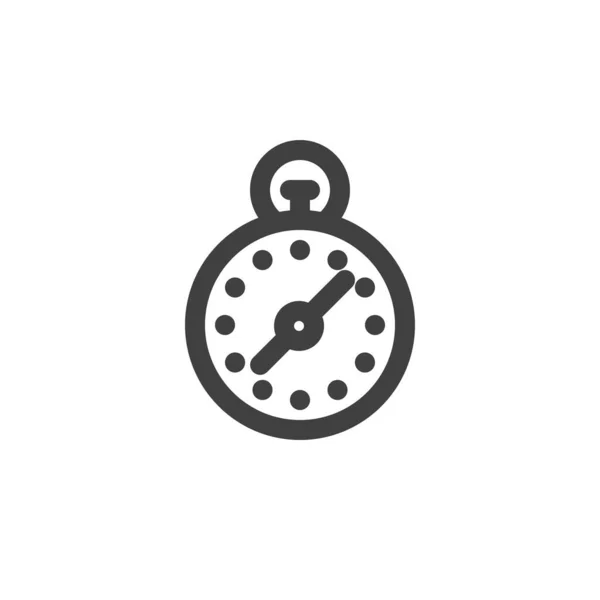 Icono de línea de cronómetro — Vector de stock