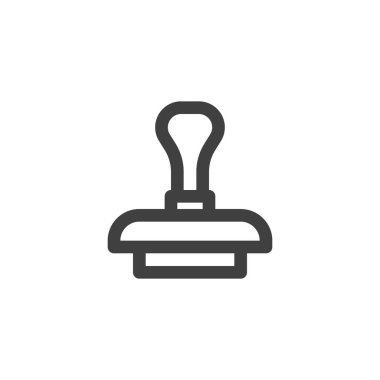 Kauçuk damga çizgisi simgesi