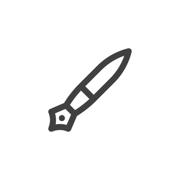 Ink pen line icon — ストックベクタ