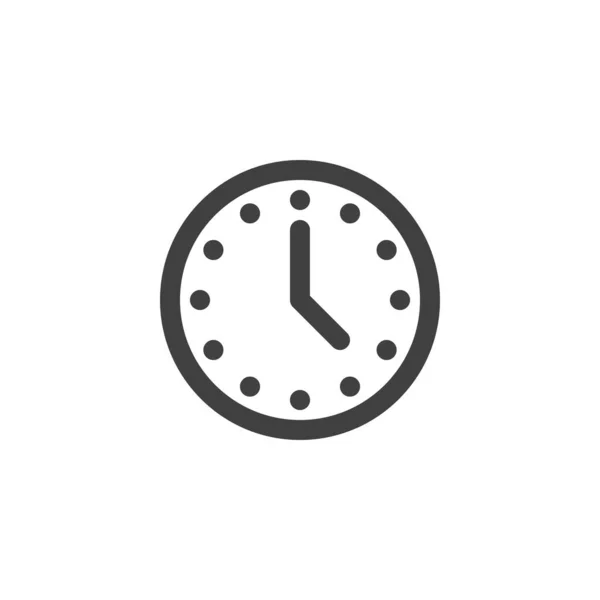 Clock, time line icon — Stock Vector