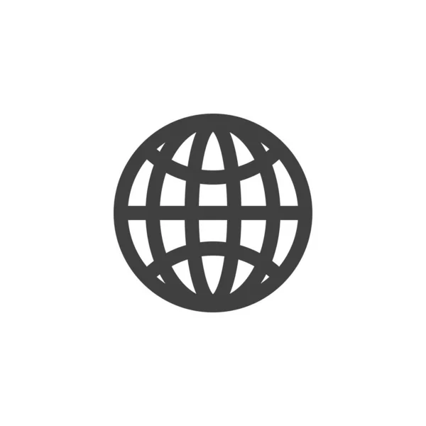 Ікона земної кулі — стоковий вектор