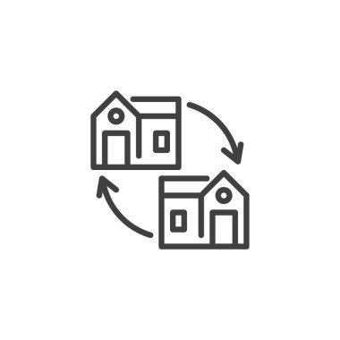 Ev değiştirme satırı simgesi