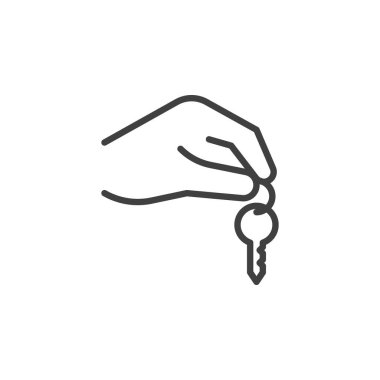 Anahtar satırı simgesini elle tut