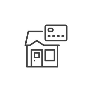 Özellik Vergisi Ödeme çizgisi simgesi