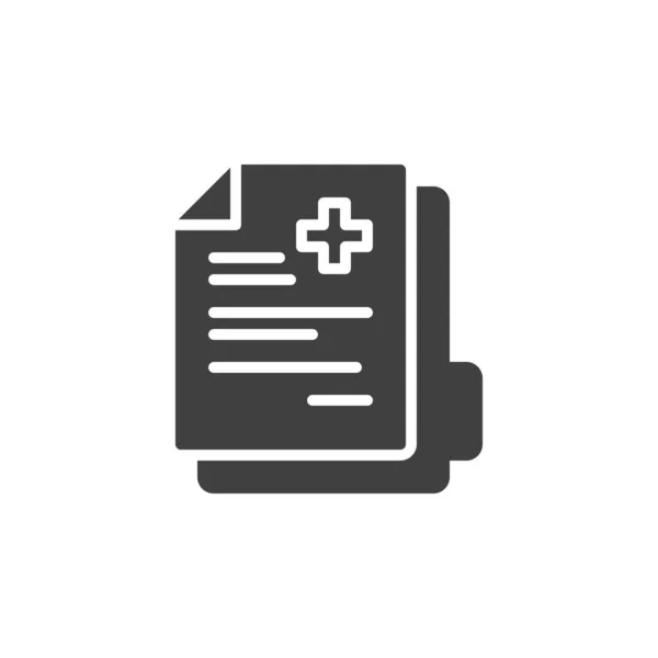 Vektor-Ikone für Krankenakten — Stockvektor