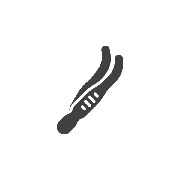 Dental tweezers vector icon —  Vetores de Stock