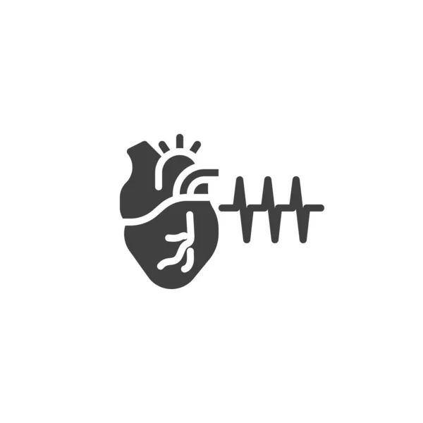 Ikona wektor puls serca — Wektor stockowy
