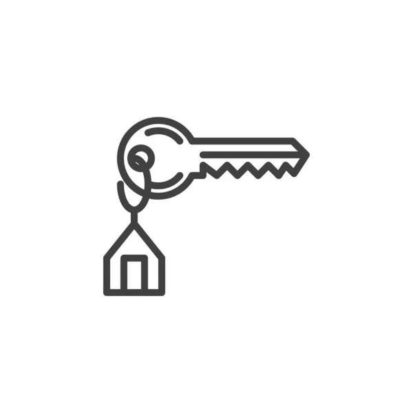 House key line icon — Stock Vector