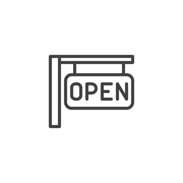 Otevřené znak řádku ikona — Stockový vektor