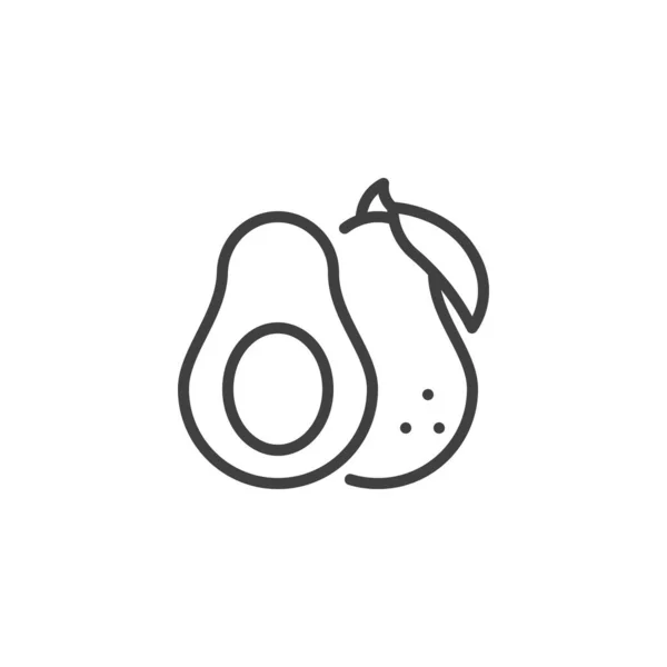Avocado fruit line icon — Wektor stockowy