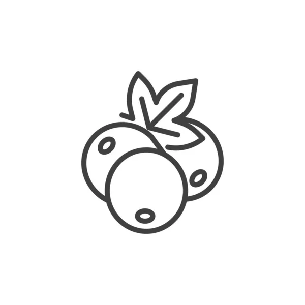 Currant berry line icon — Vetor de Stock