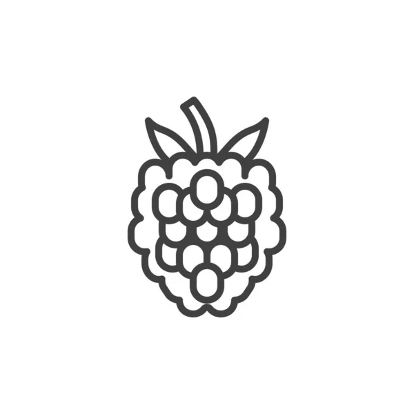 Blackberry fruit line icon — стоковый вектор