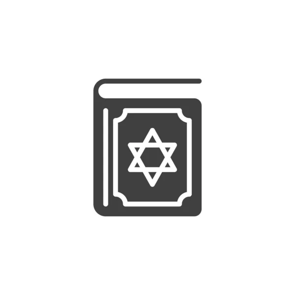 Icono de vector hebreo Biblia — Vector de stock