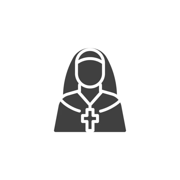 Nun sister vector icon — Wektor stockowy