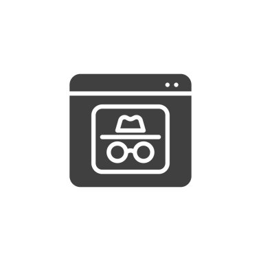 Özel tarayıcı vektör simgesi