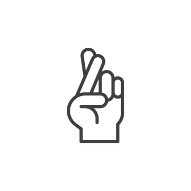 İyi şanslar jest çizgisi simgesi