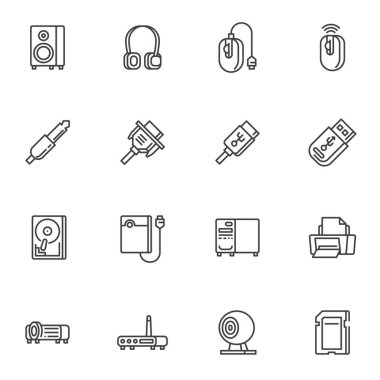 Bilgisayar donanım satırı simgeleri ayarlandı