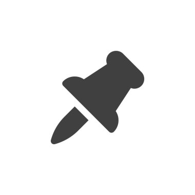 Pin vektör simgesine bas