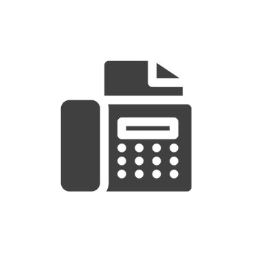 Faks makinesi vektör simgesi