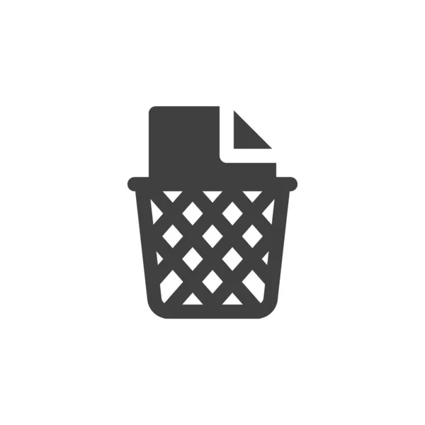 Ícone de vetor de resíduos de papel —  Vetores de Stock
