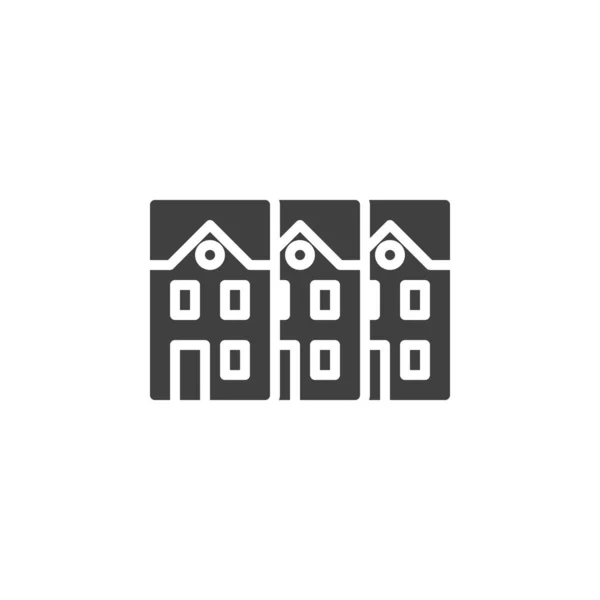 Condo maison icône vectorielle — Image vectorielle
