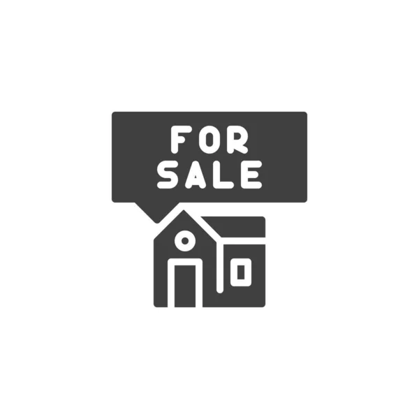 House for sale vector icon — Stock Vector