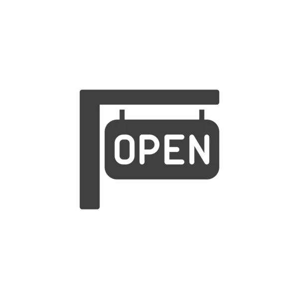 Open sign vektor icon — Stock vektor