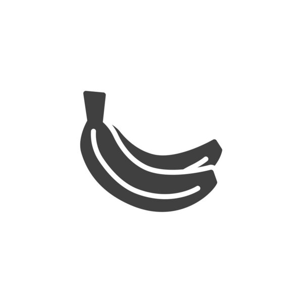 Banana fruit vector icon