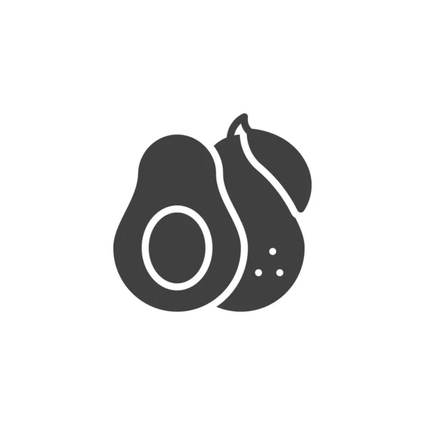 Avocado fruit vector icon — Image vectorielle