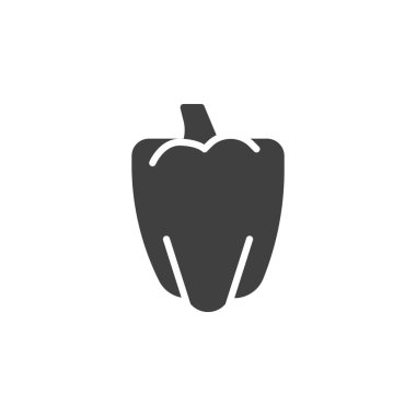 Dolmalık biber vektör simgesi