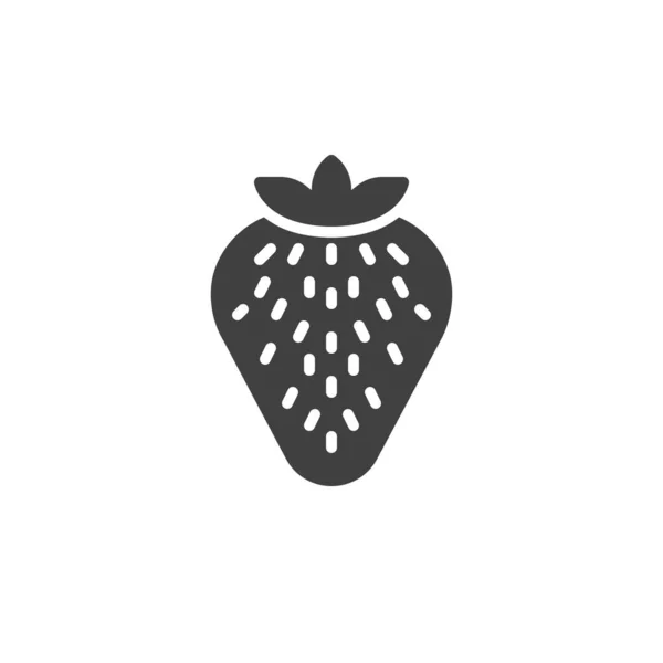 Erdbeerfrucht-Vektorsymbol — Stockvektor